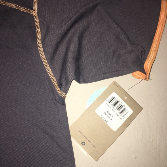 Columbia Mountain Tech Ringer Tee Grey/Orange Med - Picture 4 of 6